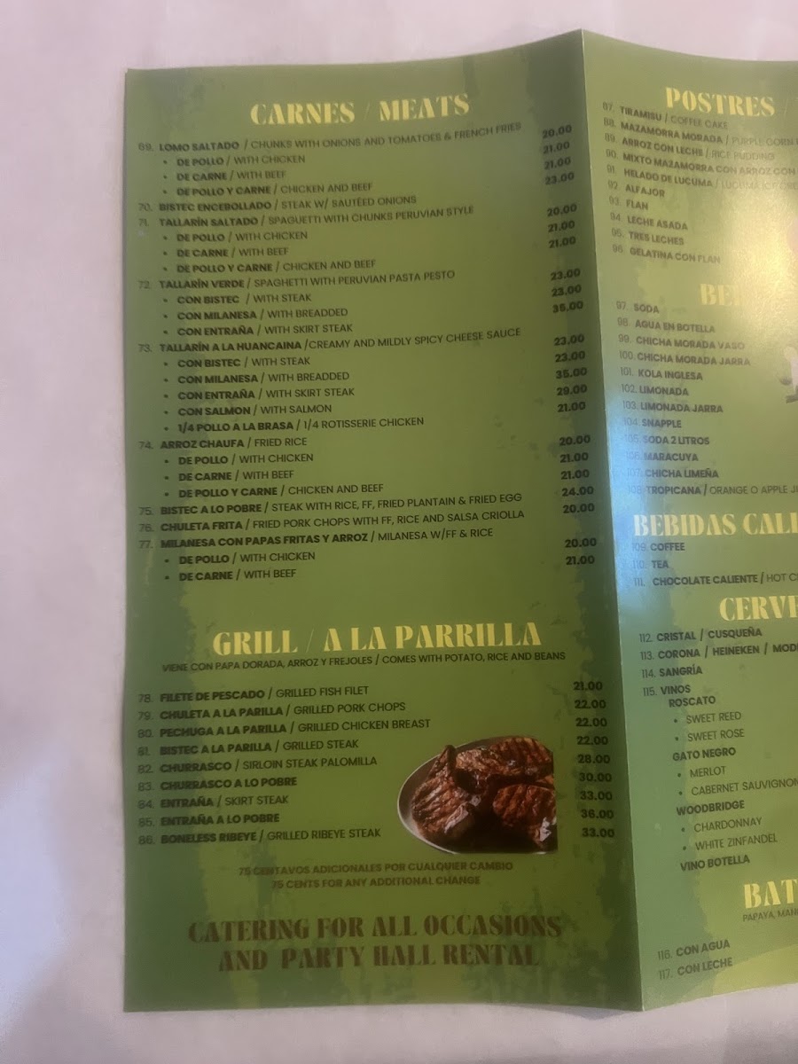 Armando's Pollo Rico Menu - Image 5
